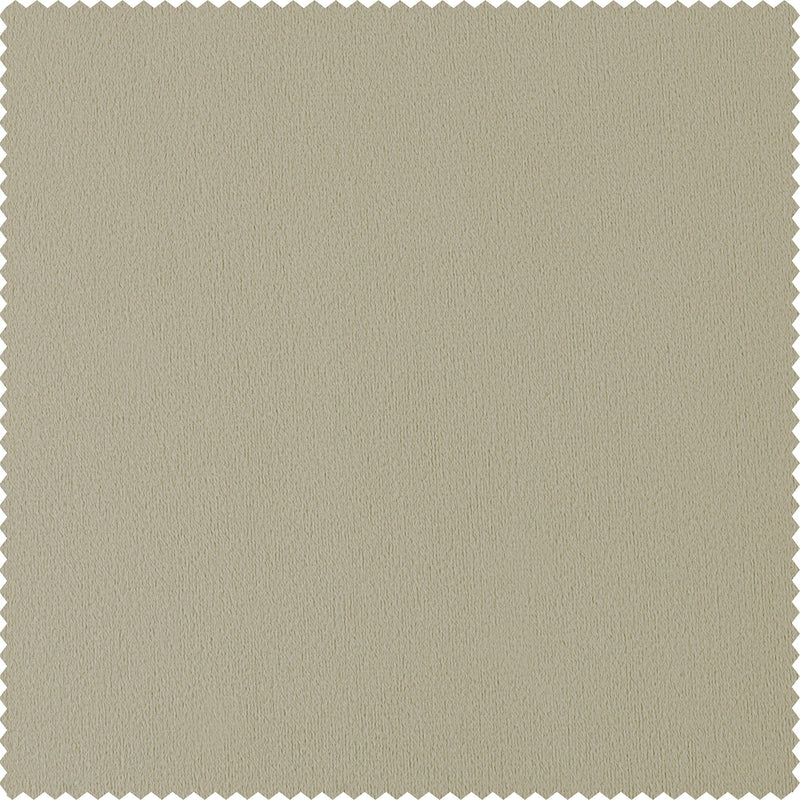 Cool Beige Signature Velvet Custom Curtain