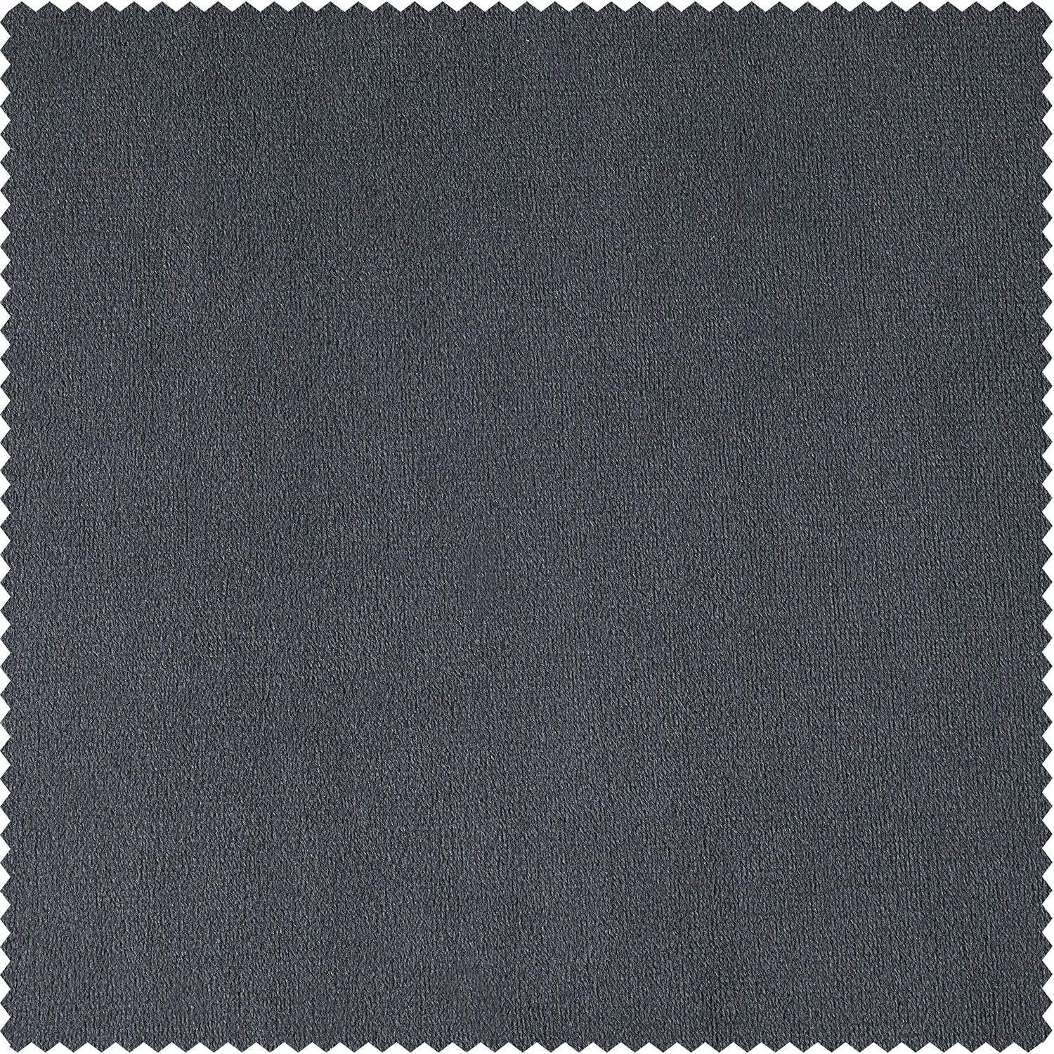 Distance Blue Grey Signature Velvet Custom Curtain