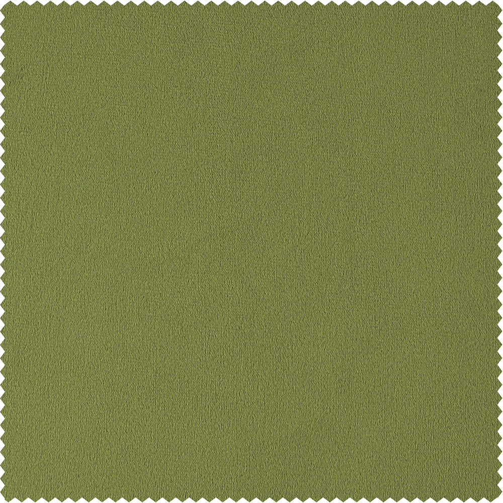 Basque Green Signature Velvet Custom Curtain