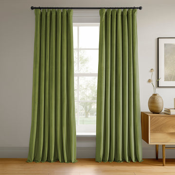 Basque Green Signature Velvet Blackout Curtain