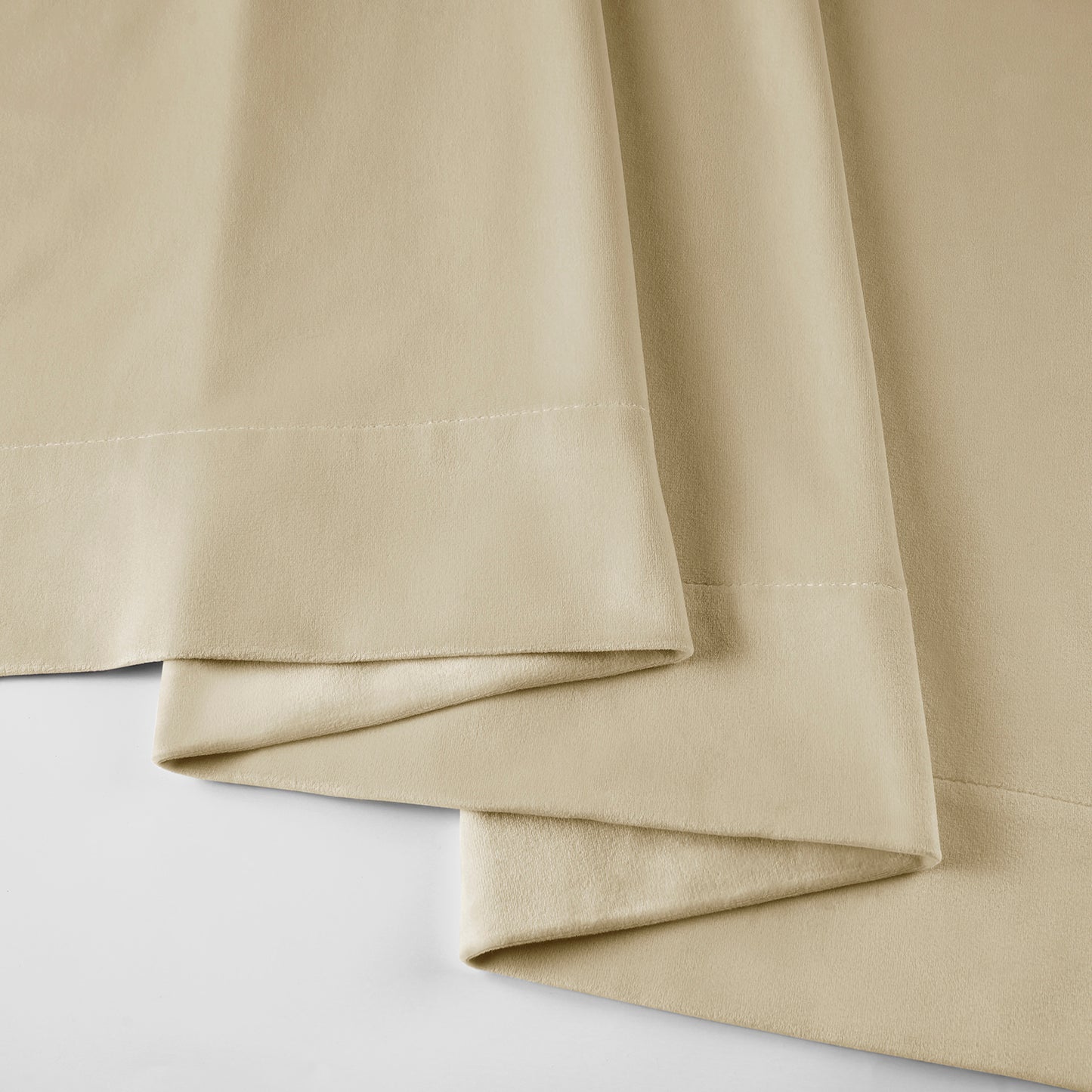 Neutral Ground Signature Velvet Custom Curtain