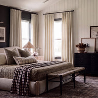 Neutral Ground Signature Velvet Custom Curtain