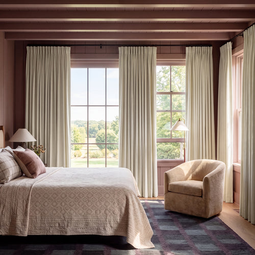 Neutral Ground Signature Velvet Custom Curtain