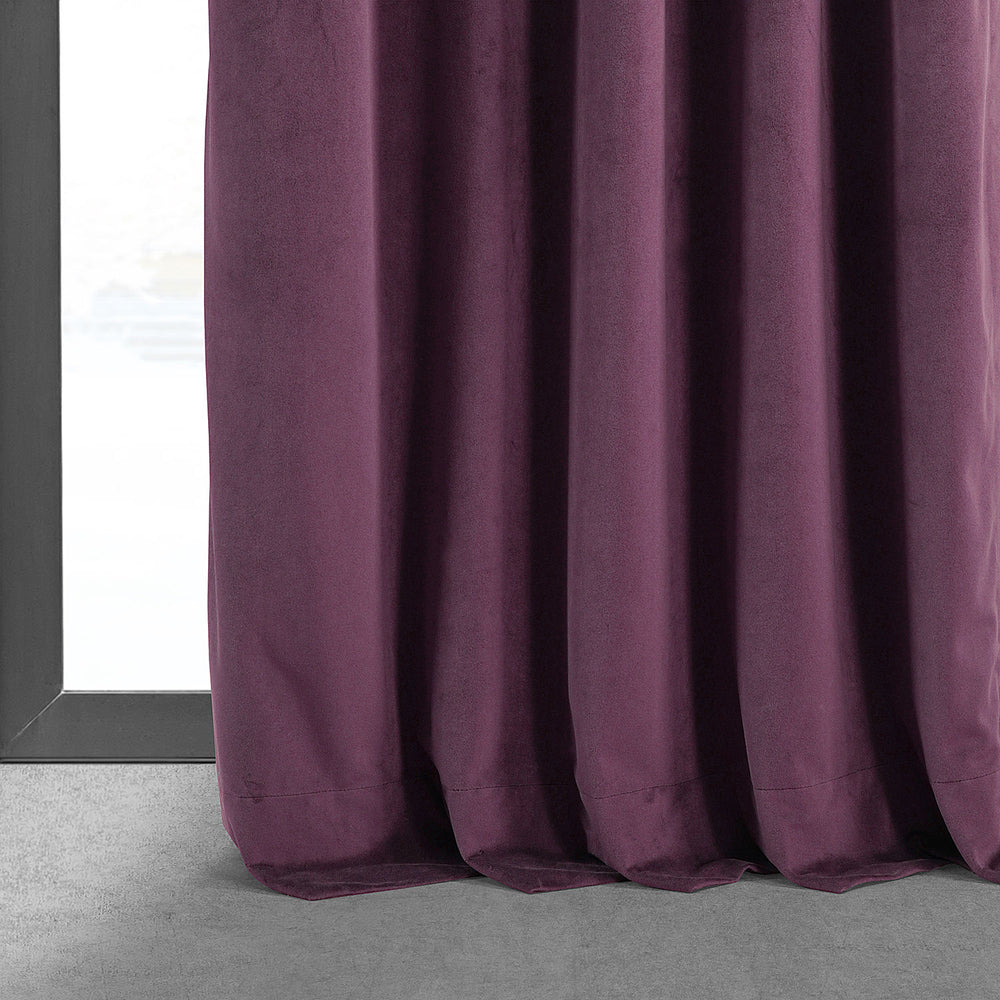Cabernet Signature Velvet Custom Curtain