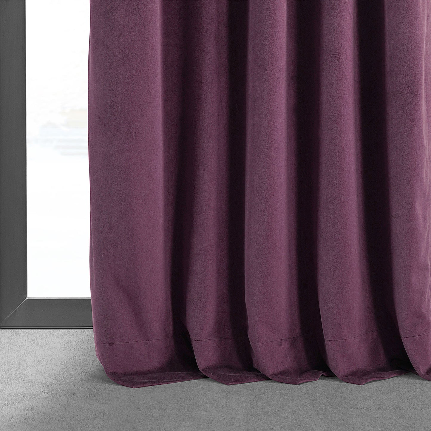 Cabernet Signature Velvet Custom Curtain