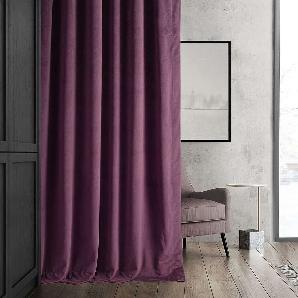 Cabernet Signature Velvet Custom Curtain