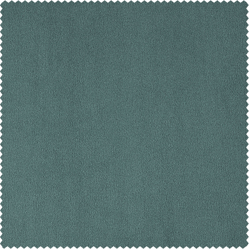 Skylark Blue Signature Velvet Custom Curtain