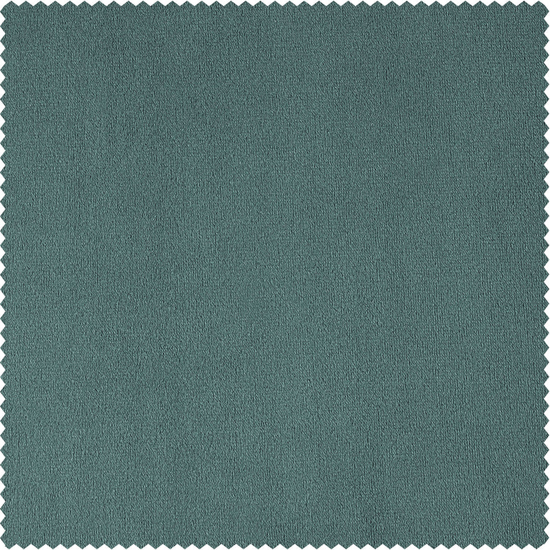 Skylark Blue Signature Velvet Custom Curtain