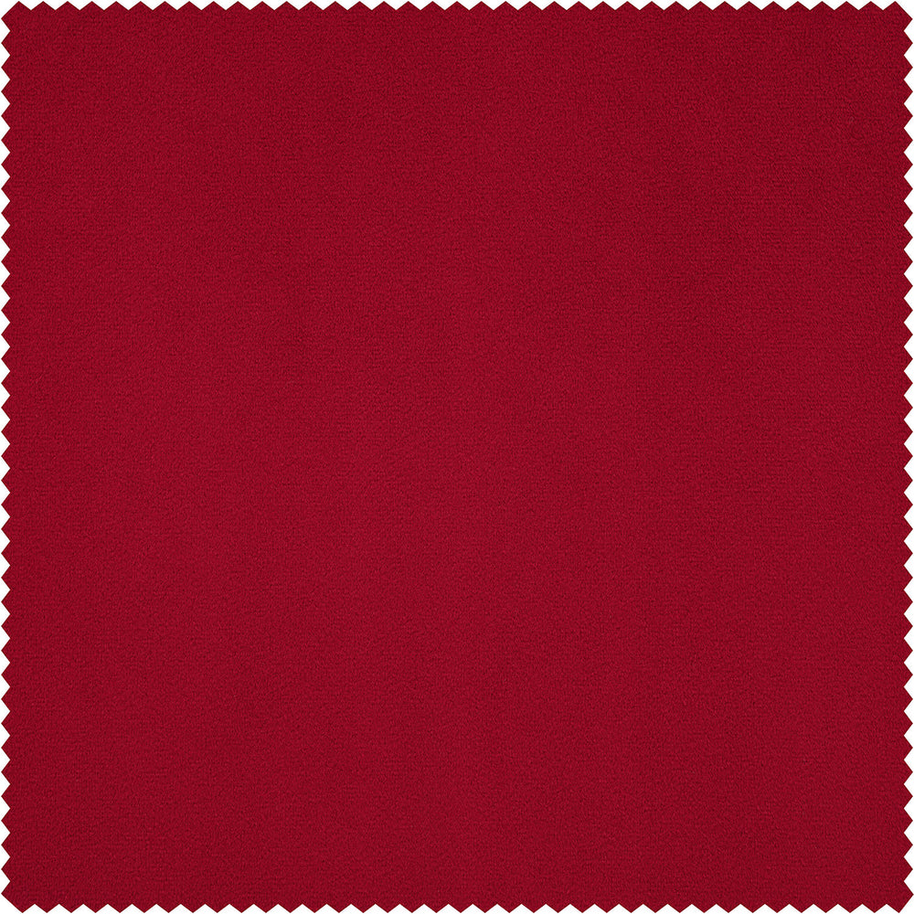 Moroccan Red Signature Velvet Custom Curtain