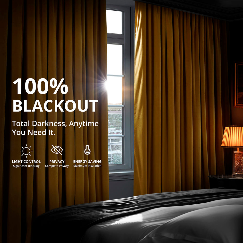 Fool's Gold Signature Velvet Blackout Curtain