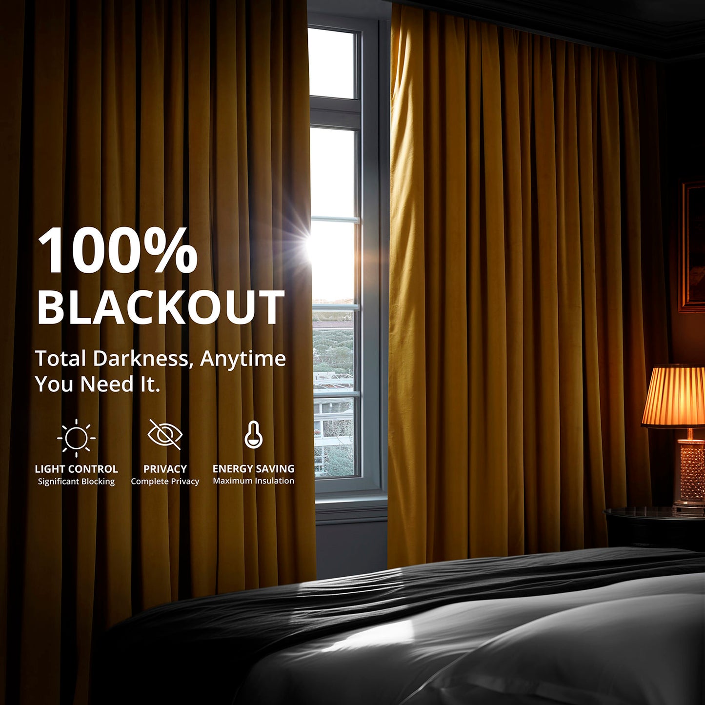 Fool's Gold Signature Velvet Blackout Curtain