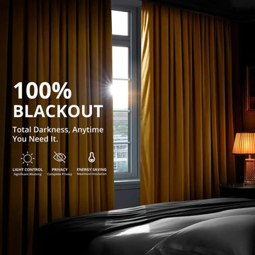Fool's Gold Signature Velvet Blackout Curtain