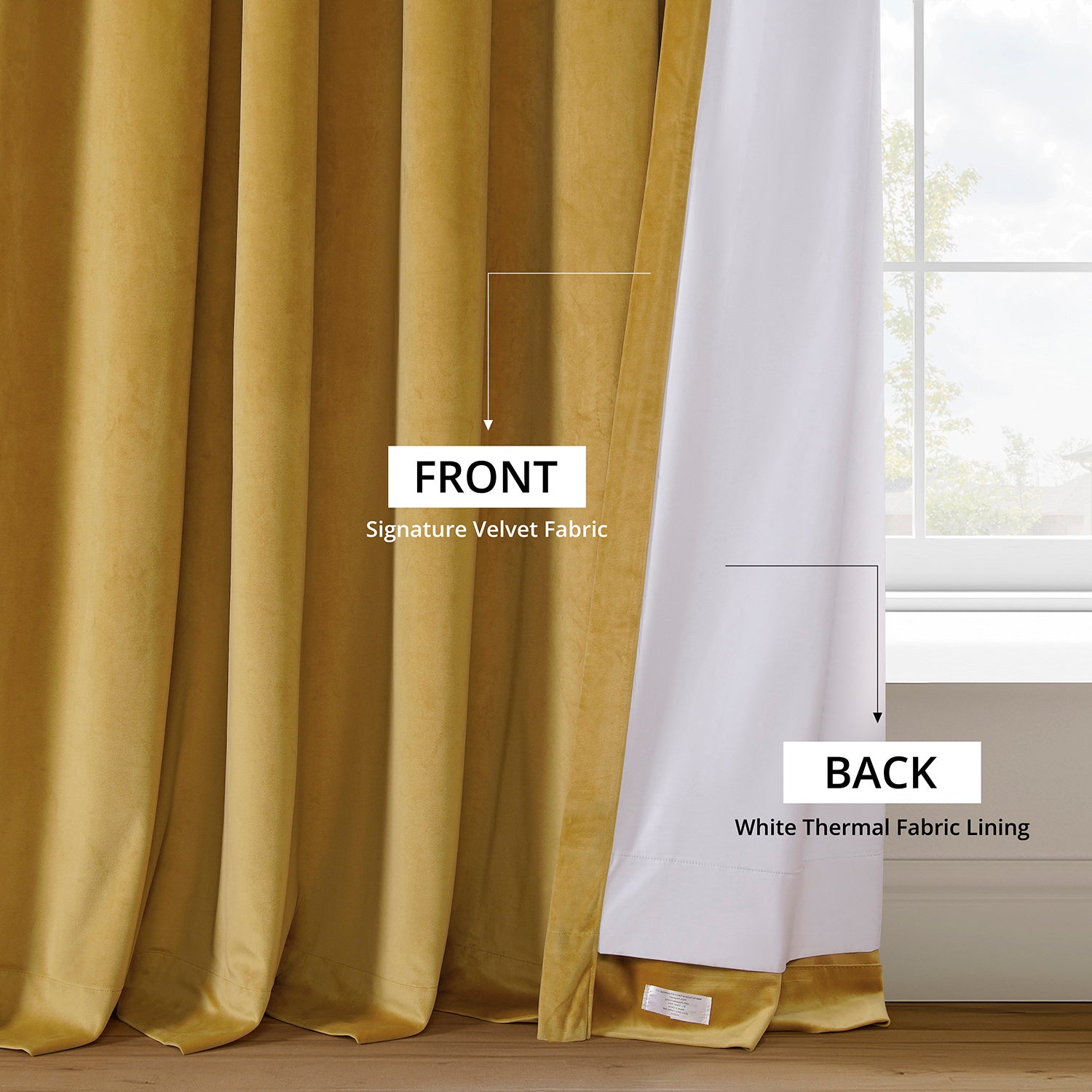 Fool's Gold Signature Velvet Blackout Curtain