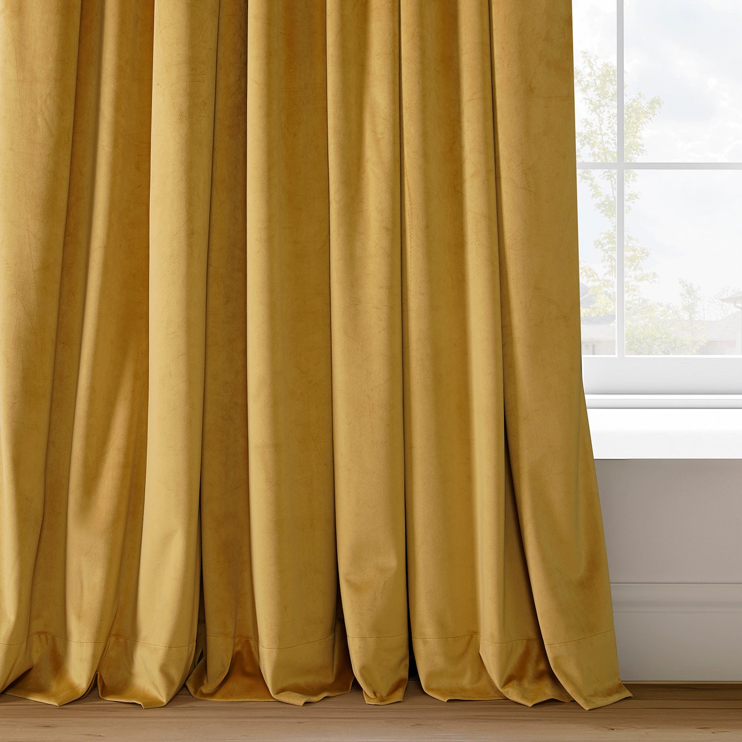 Fool's Gold Signature Velvet Custom Curtain