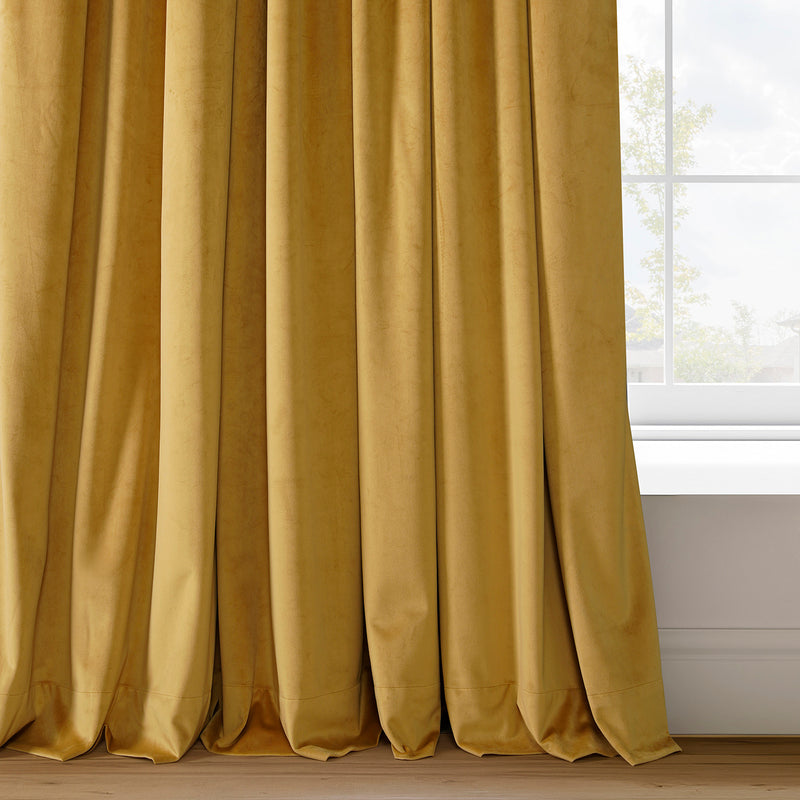 Fool's Gold Signature Velvet Custom Curtain