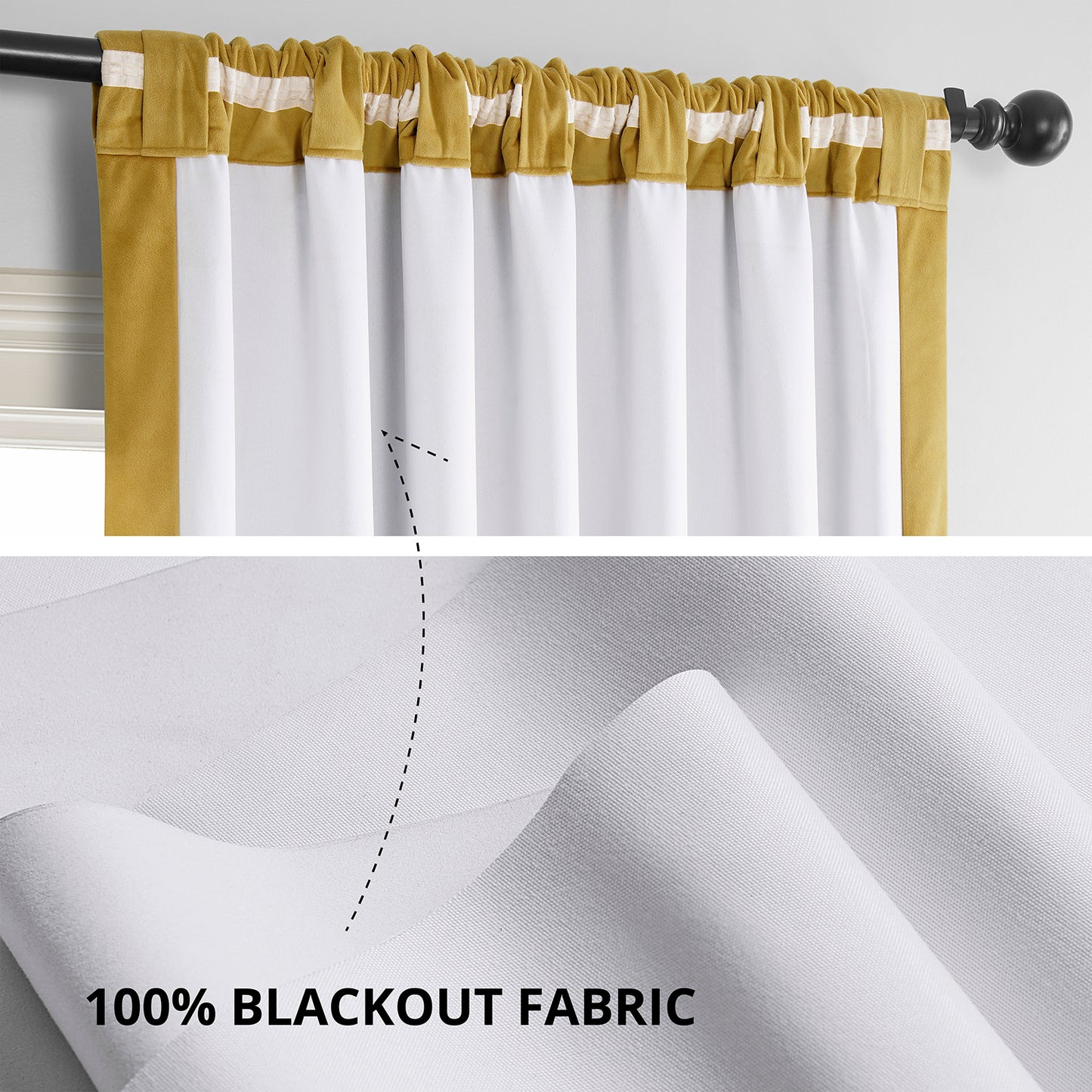 Fool's Gold Signature Velvet Blackout Curtain