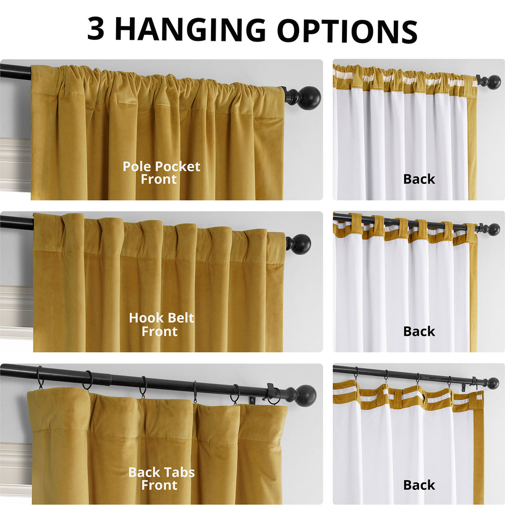 Fool's Gold Signature Velvet Blackout Curtain