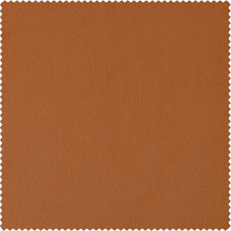 Burnt Pumpkin Signature Velvet Custom Curtain
