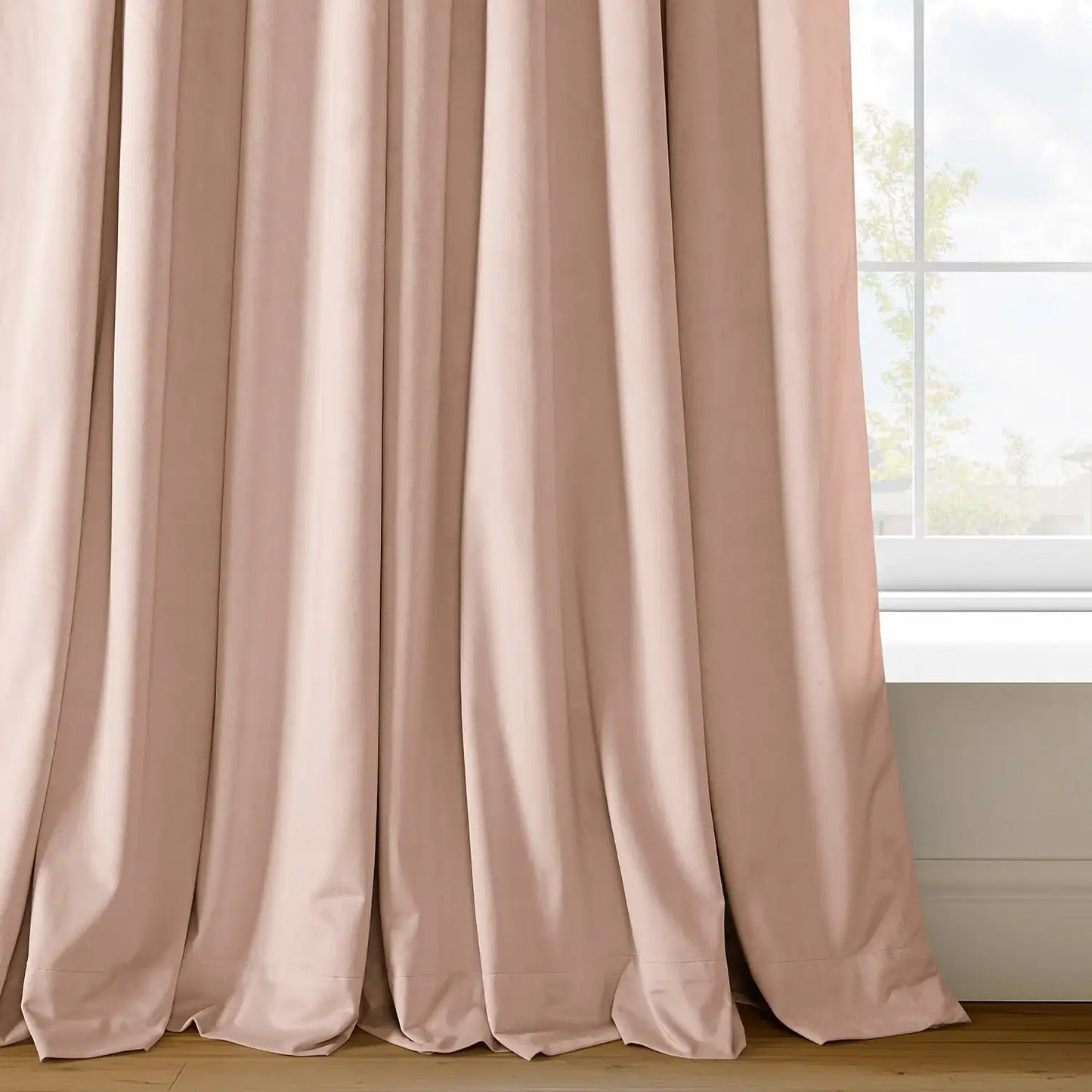 Rosey Dawn Signature Velvet Custom Curtain