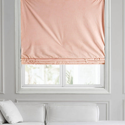 Rosey Dawn Signature Velvet Roman Shade