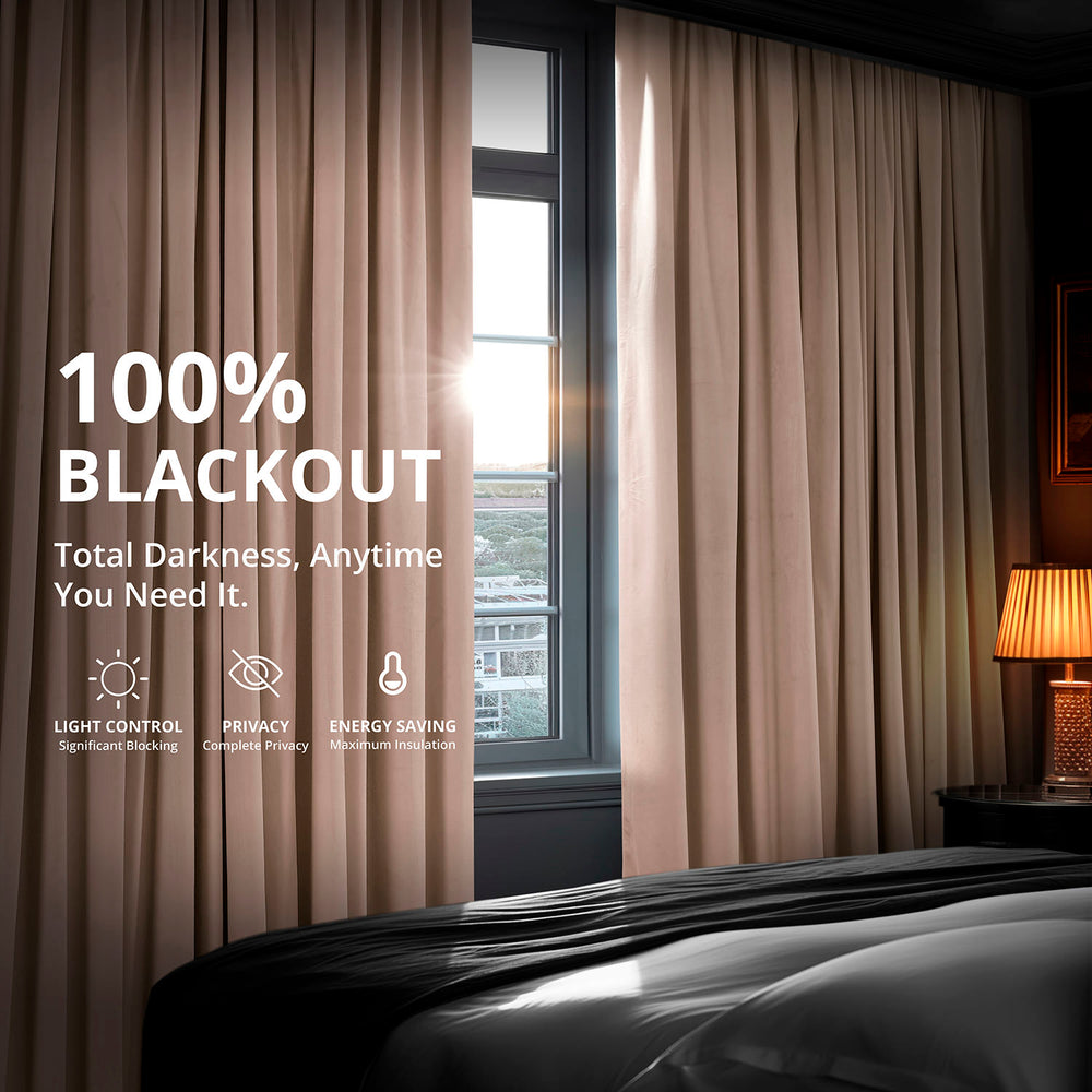 Rosey Dawn Signature Velvet Blackout Curtain
