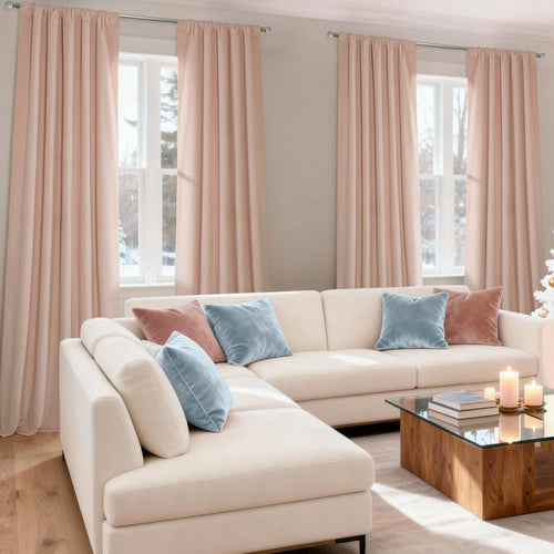 Rosey Dawn Signature Velvet Custom Curtain