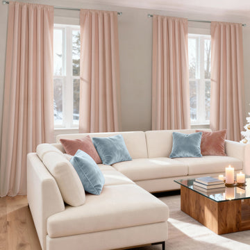 Rosey Dawn Signature Velvet Custom Curtain