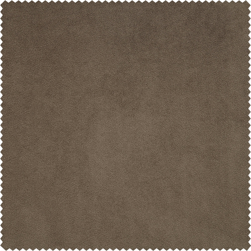 Denver Taupe Signature Velvet Custom Curtain