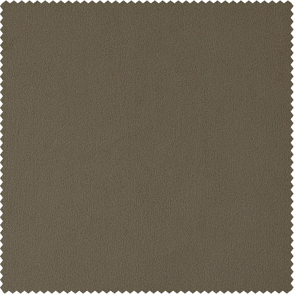 Denver Taupe Signature Velvet Custom Curtain