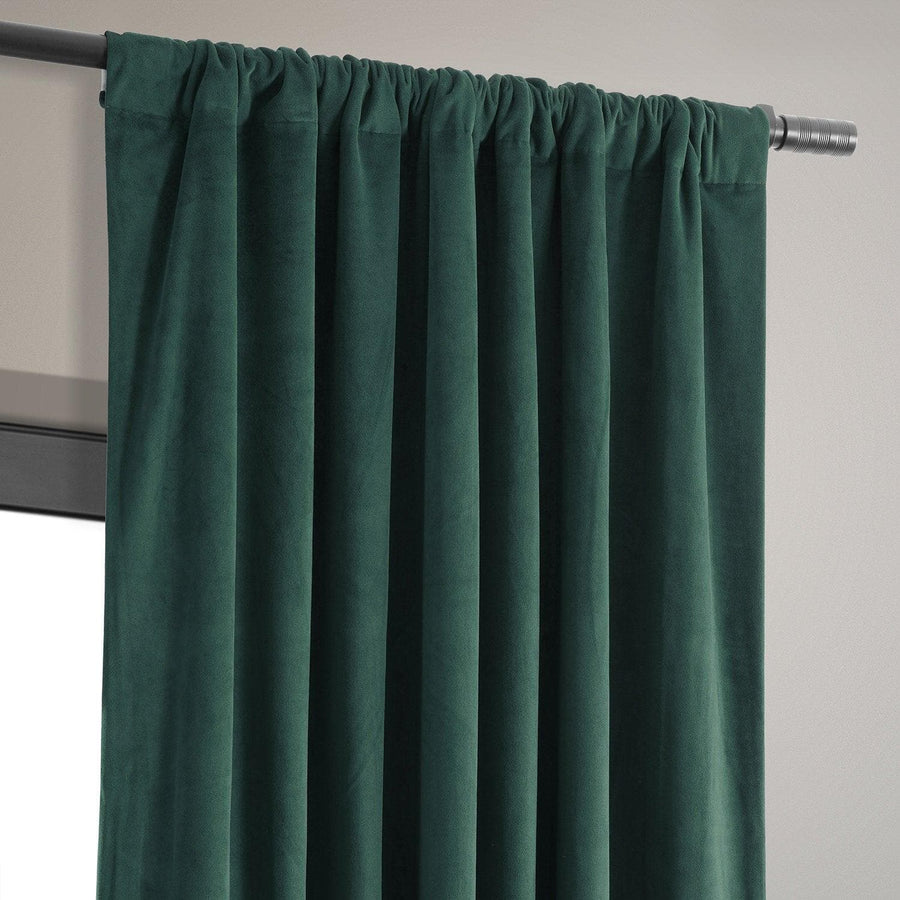 Blackforest Green Signature Velvet Blackout Curtain - HalfPriceDrapes.com