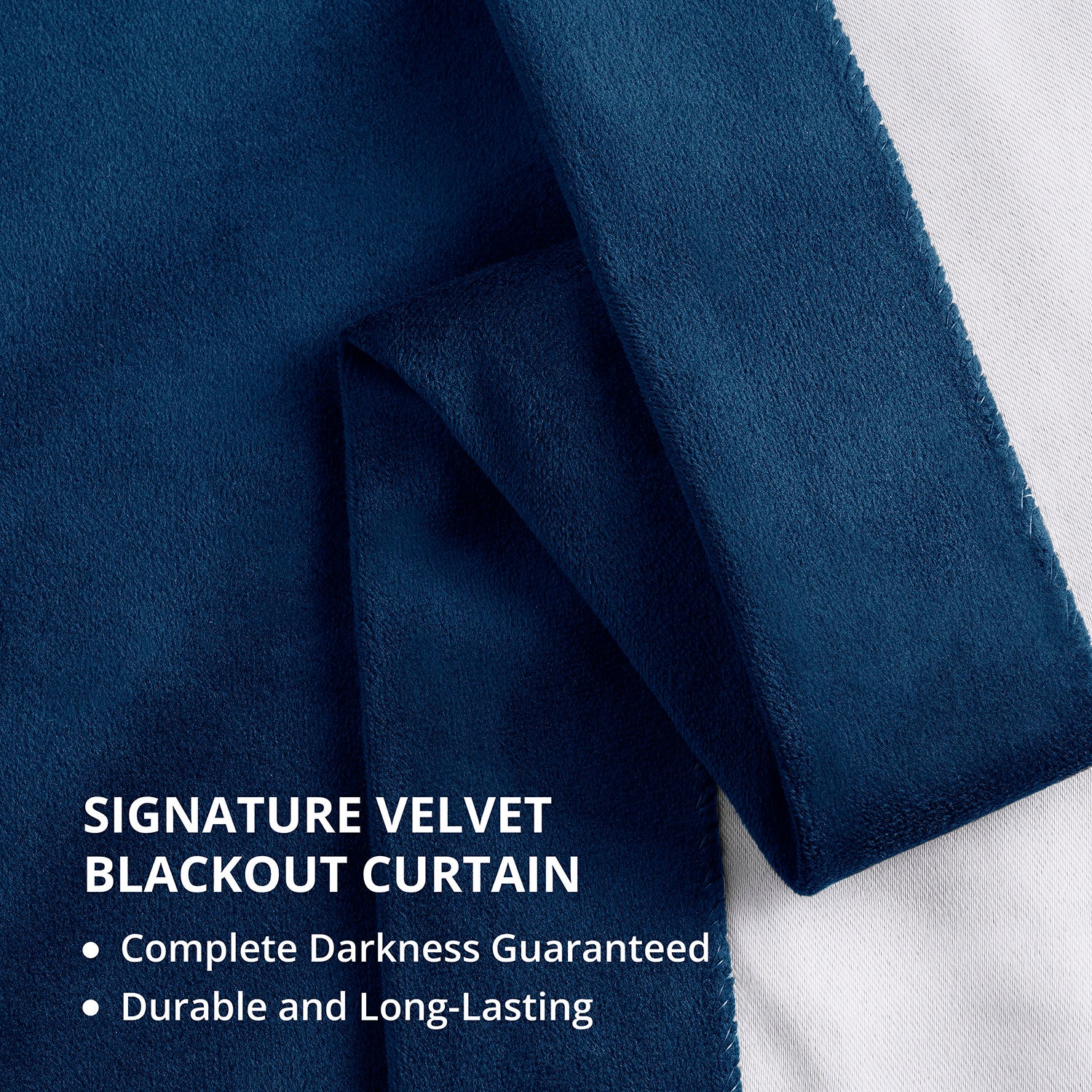 Union Blue Signature Velvet Blackout Curtain