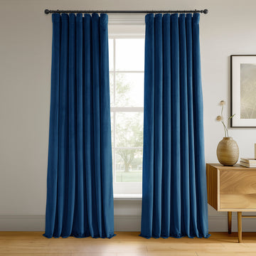 Union Blue Signature Velvet Blackout Curtain