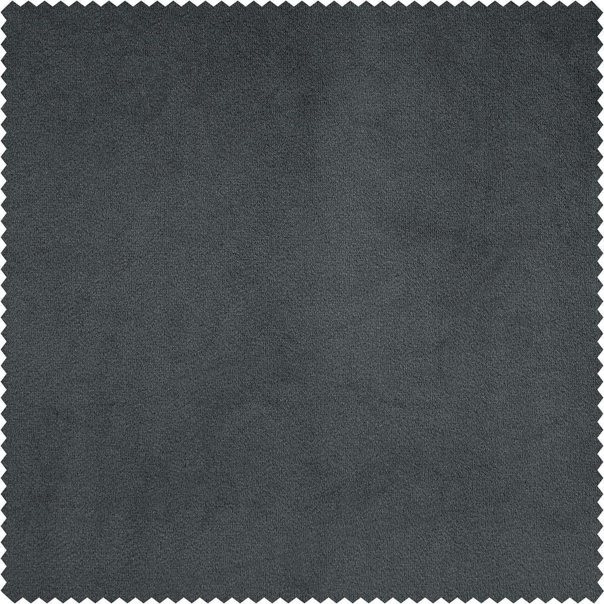 Natural Grey Signature Velvet Custom Curtain