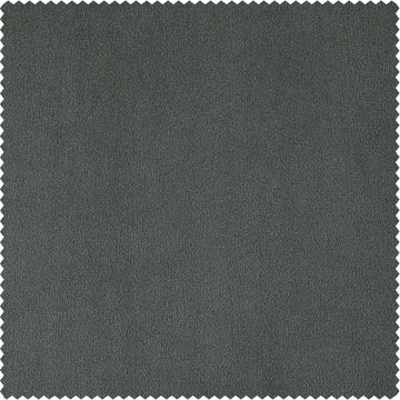 Natural Grey Signature Velvet Custom Curtain