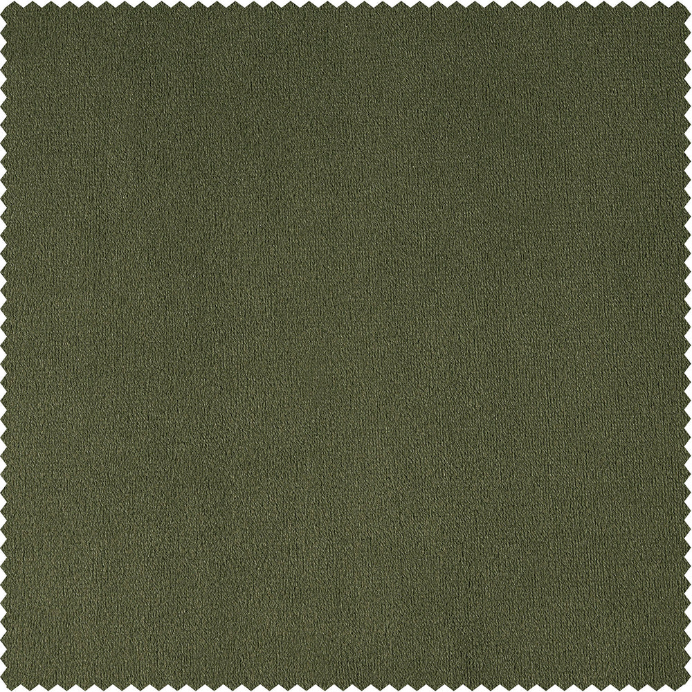 Hunter Green Signature Velvet Custom Curtain