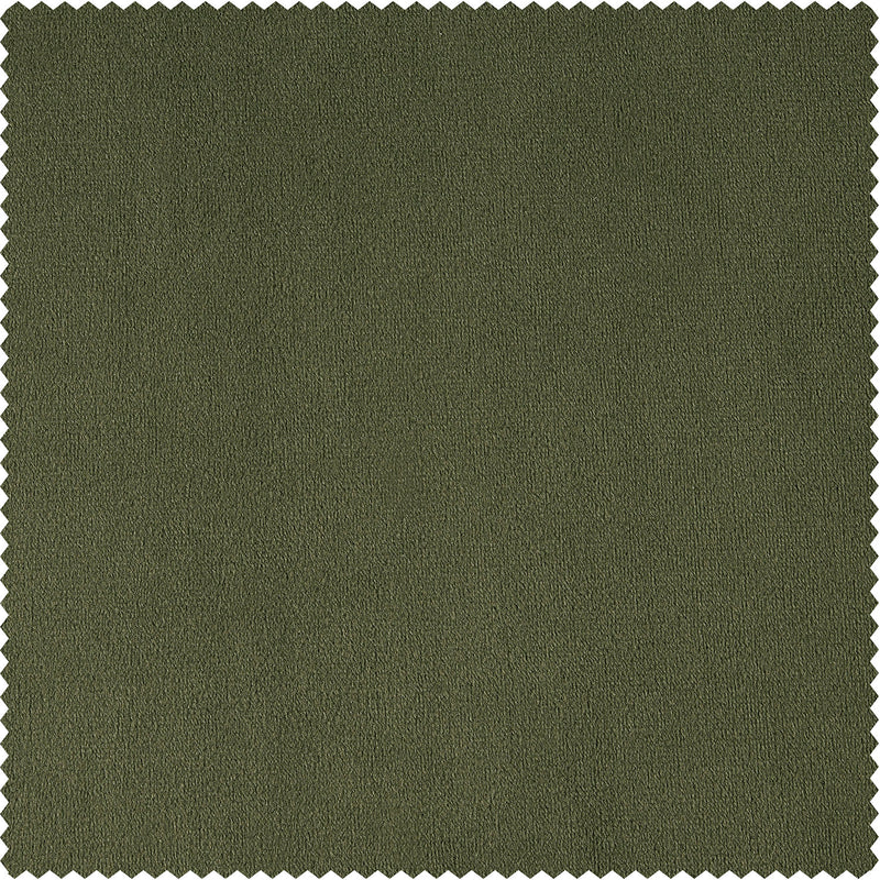 Hunter Green Signature Velvet Custom Curtain