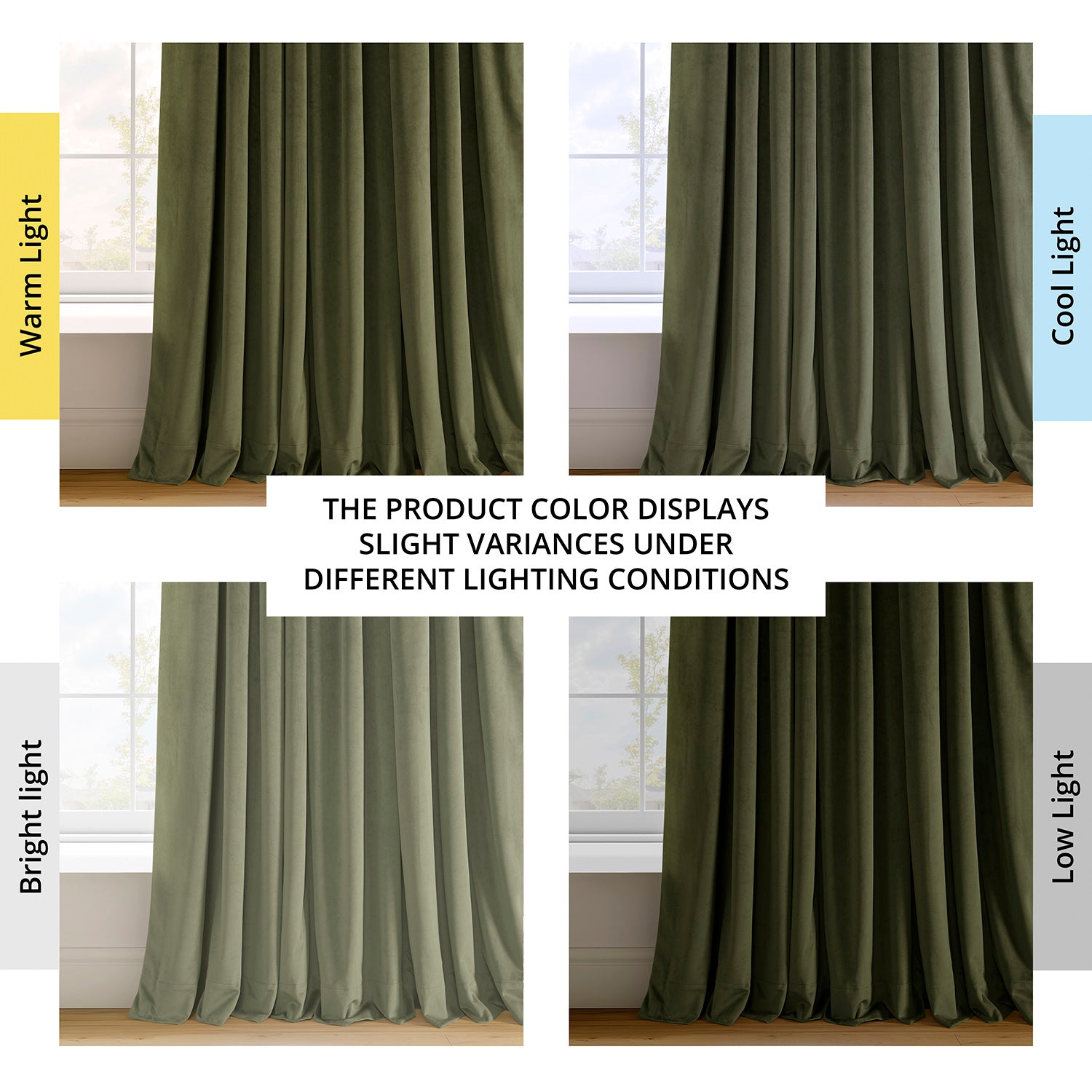 Hunter Green Grommet Signature Velvet Blackout Curtain