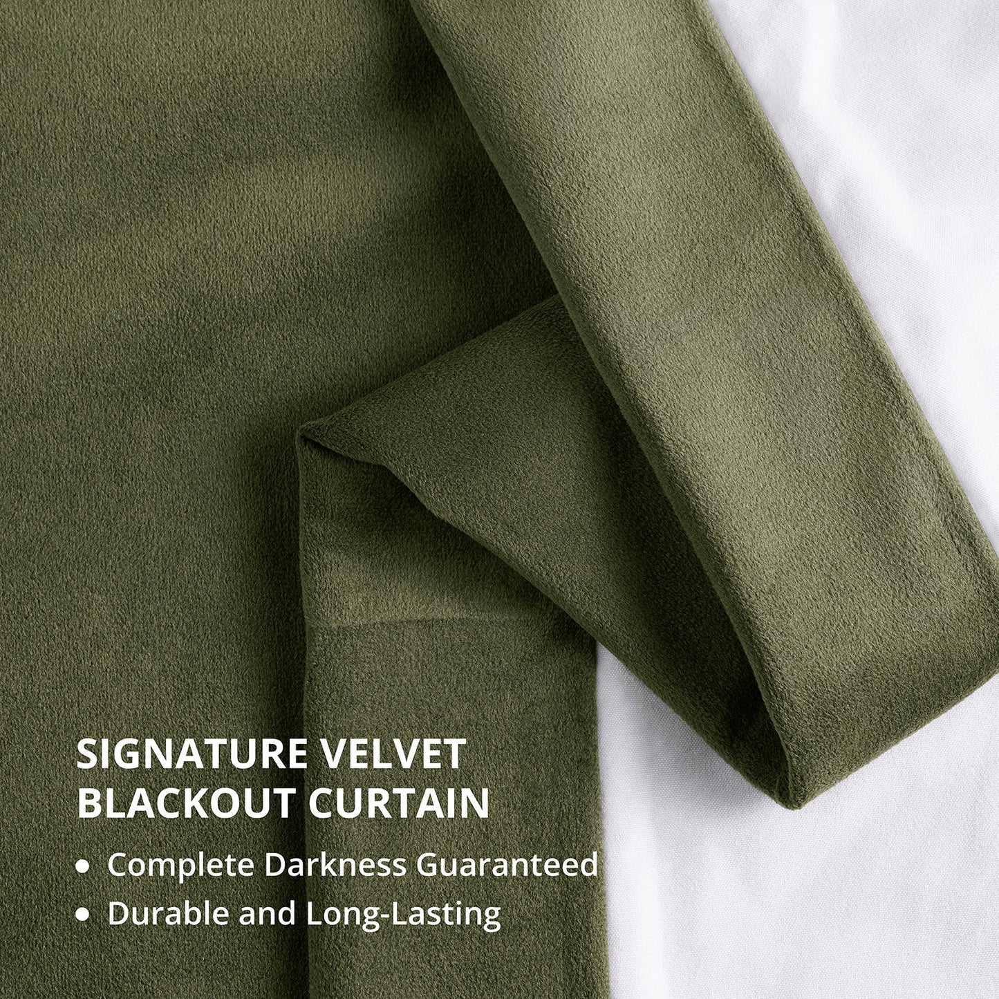 Hunter Green Grommet Signature Velvet Blackout Curtain