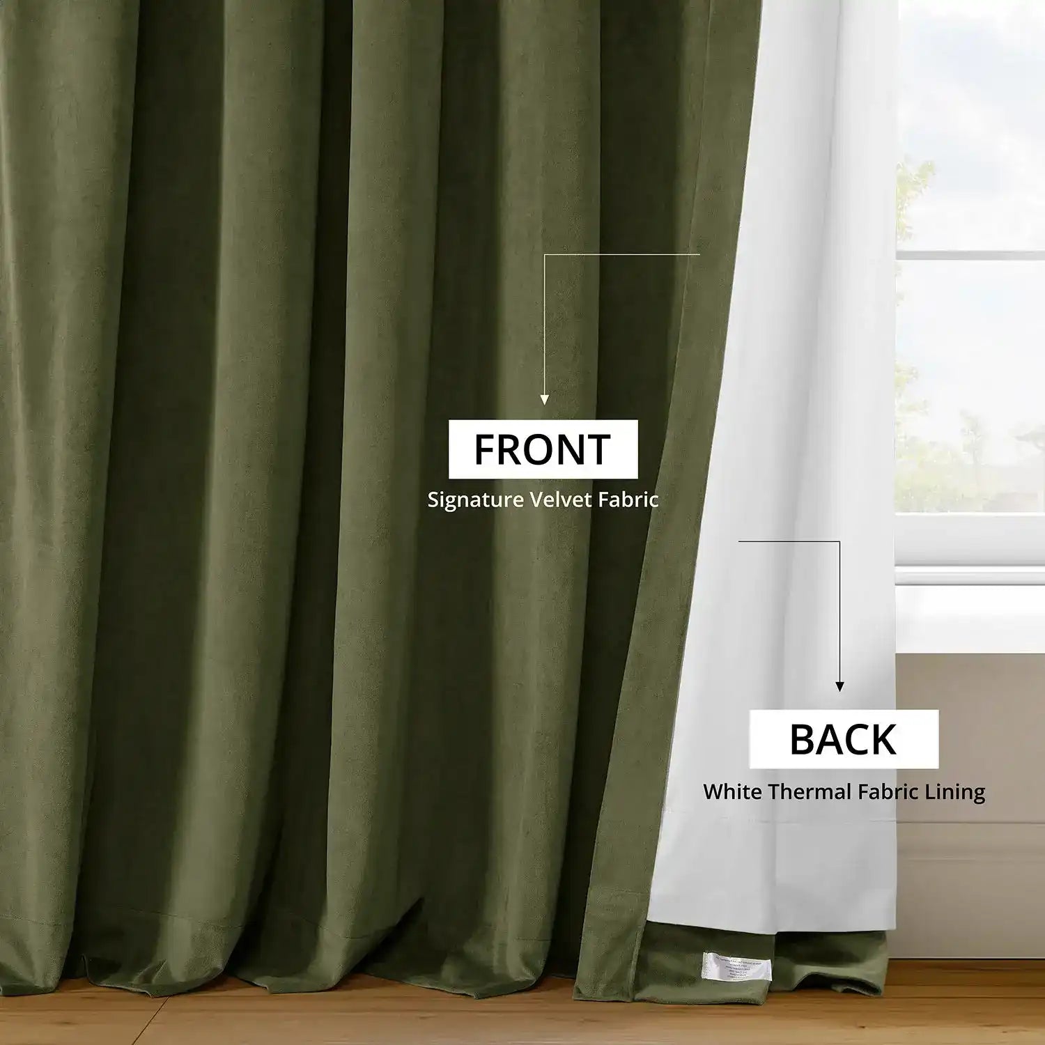 Half Price Drapes Signature Velvet Curtain - Thumbnail 5