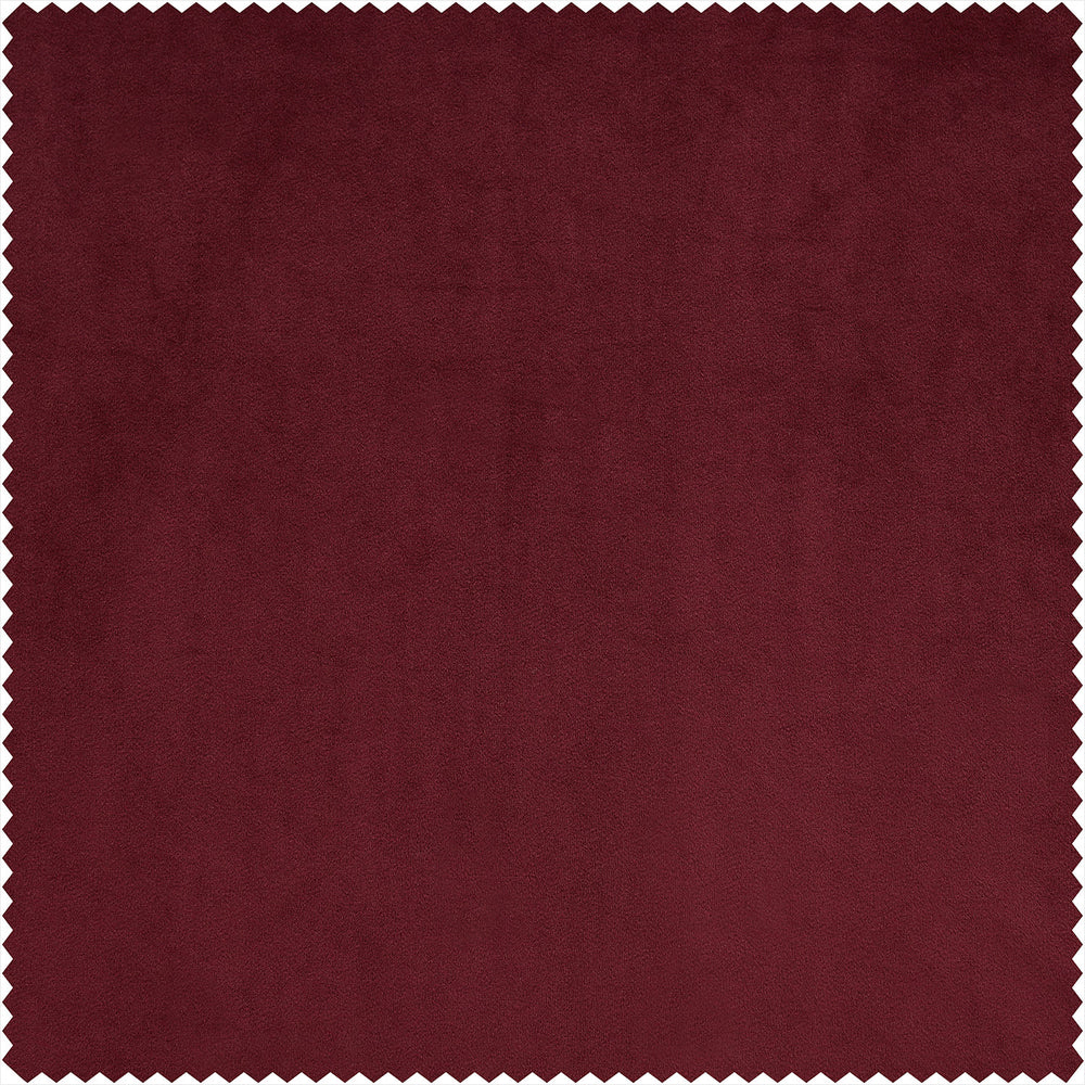 Burgundy Signature Velvet Custom Curtain