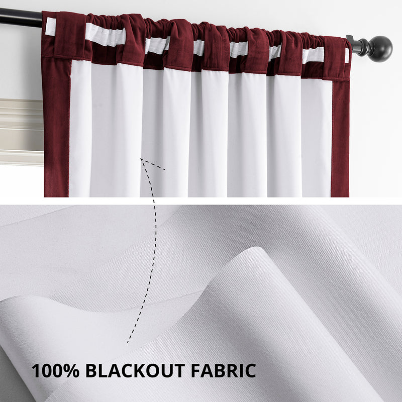 Burgundy Signature Velvet Blackout Curtain