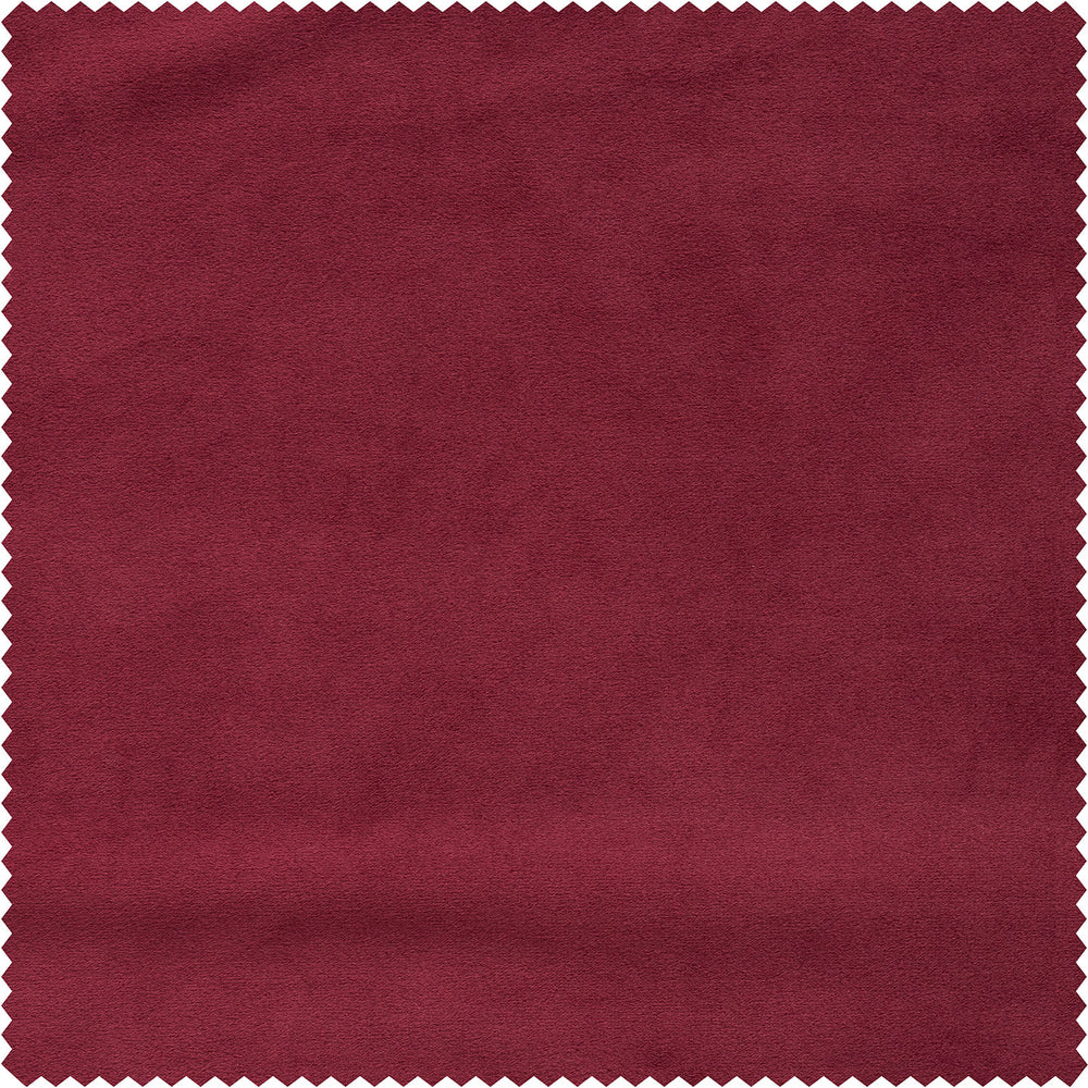 Burgundy Signature Velvet Custom Curtain