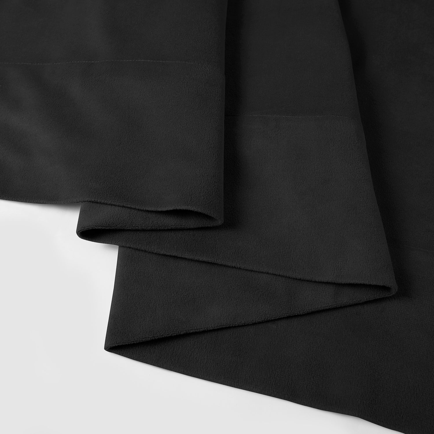 Warm Black Signature Velvet Custom Curtain