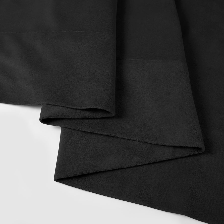 Warm Black Signature Velvet Custom Curtain