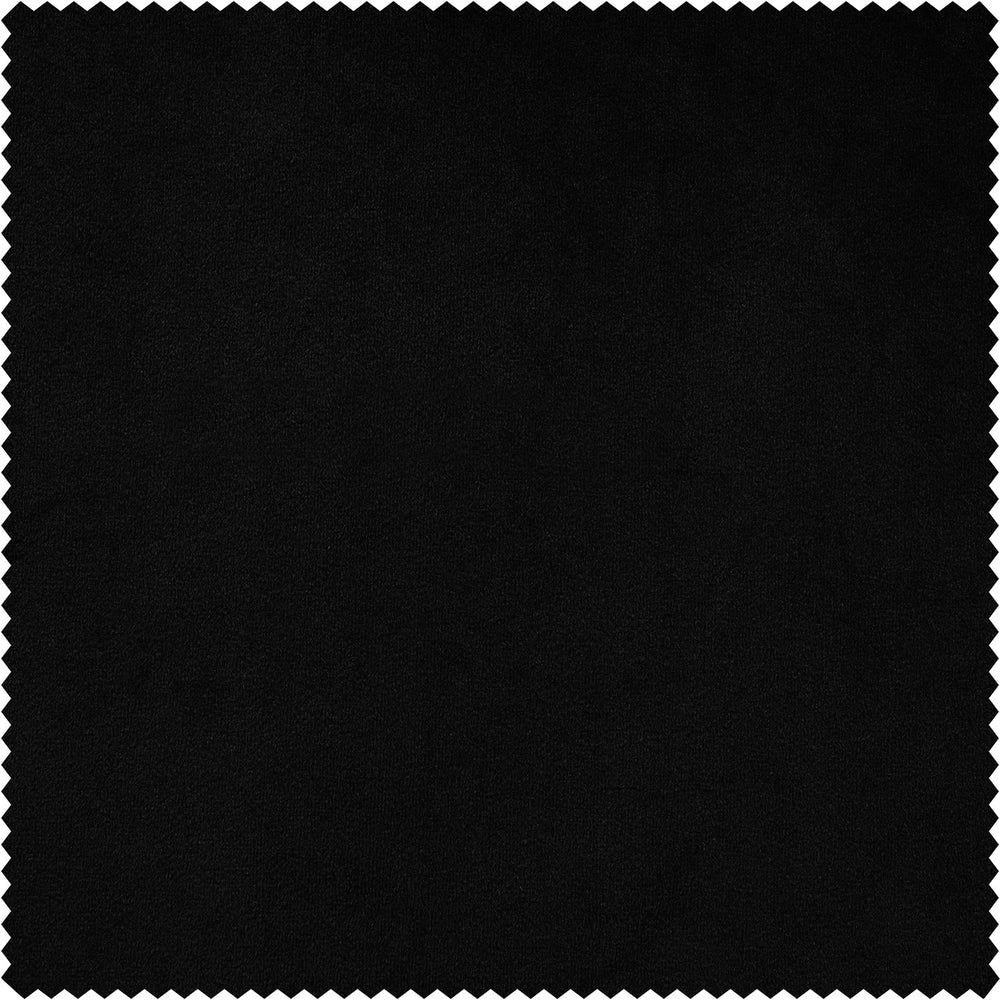 Warm Black Signature Velvet Custom Curtain