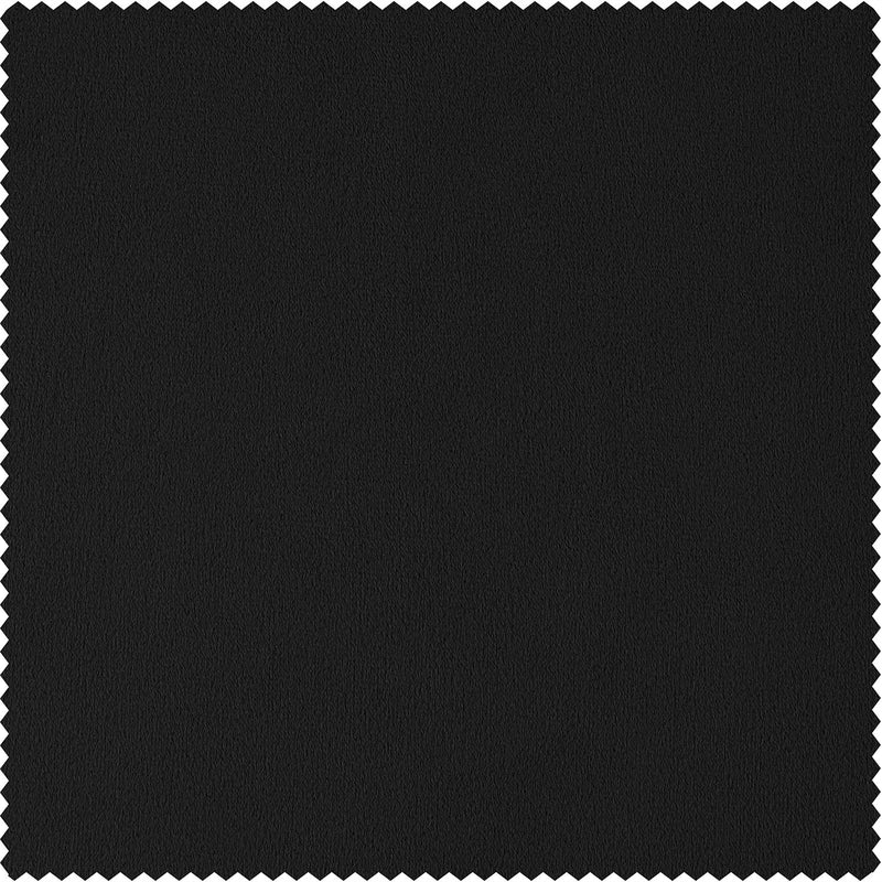 Warm Black Signature Velvet Custom Curtain