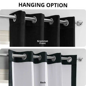 Warm Black Grommet Signature Velvet Blackout Curtain
