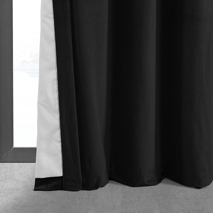 Warm Black Grommet Signature Velvet Blackout Curtain - HalfPriceDrapes.com