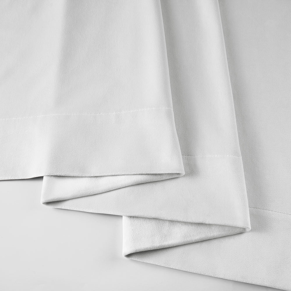 Primary White Signature Velvet Custom Curtain