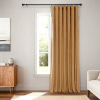 Amber Gold Signature Extra Wide Velvet Blackout Curtain
